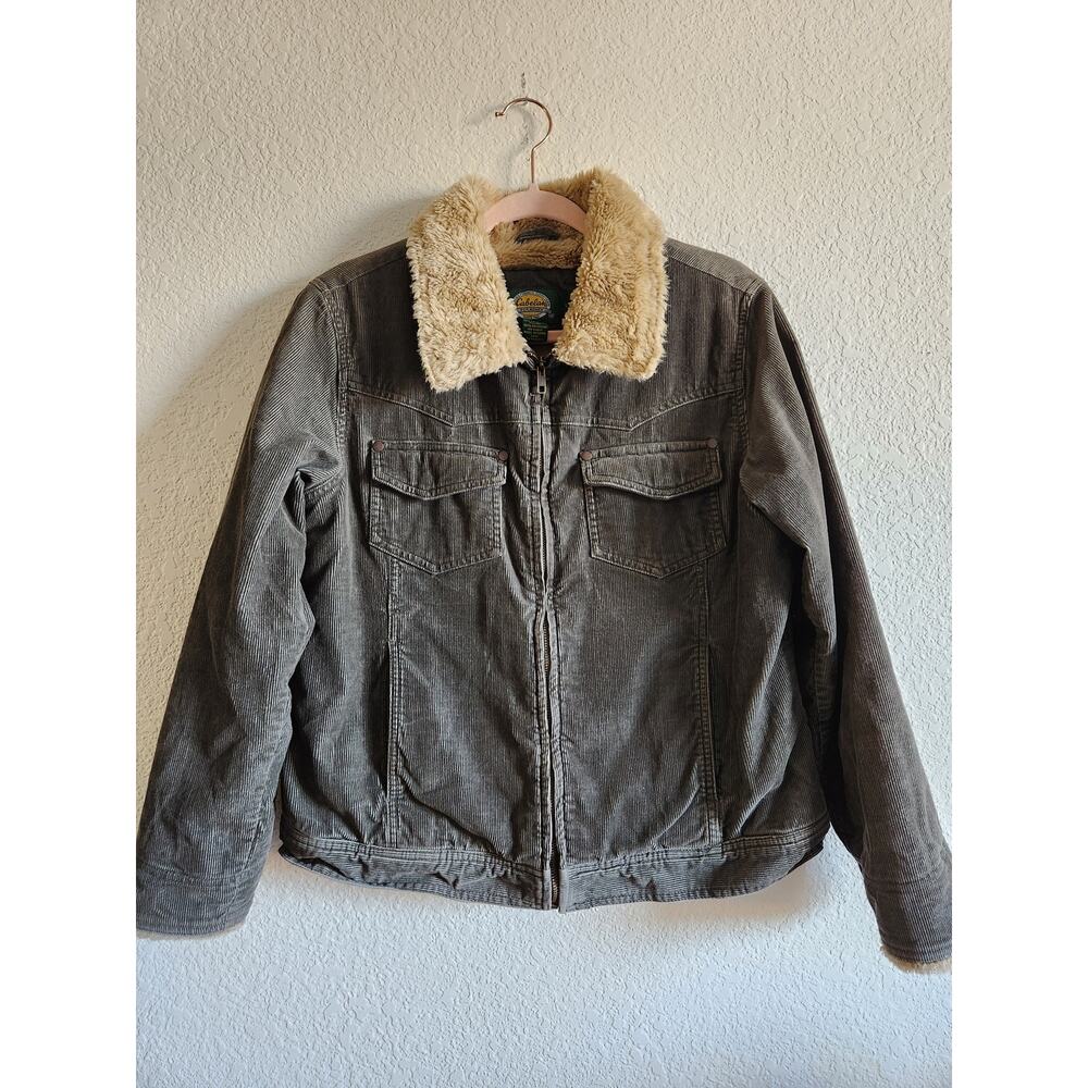 Cabela's Women's Faux Fur Lined Corduroy Jacket-Lg